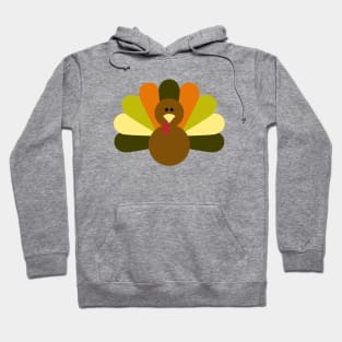 Thanksgiving Turkey with seasonal colors Hoodie